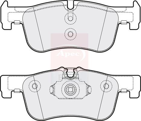 Apec Blue PD3291 Brake Pad Set, disc brake - 2