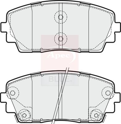 Apec Blue PD3292 Brake Pad Set, disc brake - 1