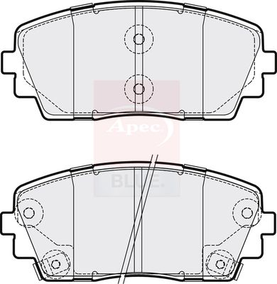Apec Blue PD3292 Brake Pad Set, disc brake - 2