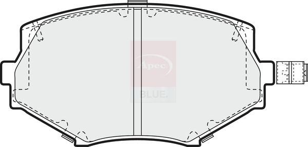 Apec Blue PD3294 Brake Pad Set, disc brake - 1