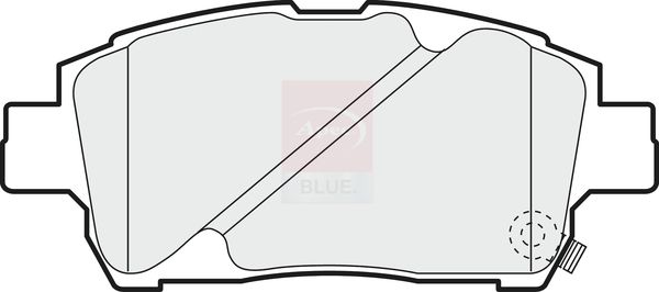 Apec Blue PD3301 Brake Pad Set, disc brake - 1