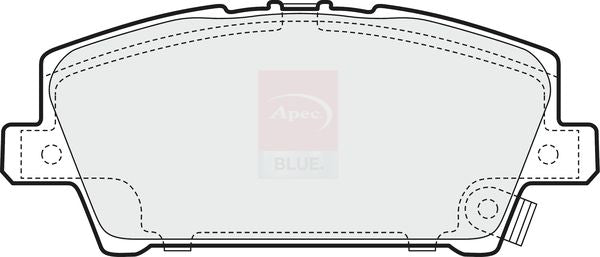 Apec Blue PD3302 Brake Pad Set, disc brake - 1