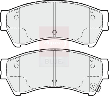 Apec Blue PD3304 Brake Pad Set, disc brake - 1