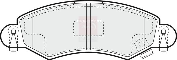 Apec Blue PD3306 Brake Pad Set, disc brake - 1
