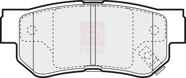 Apec Blue PD3307 Brake Pad Set, disc brake - 1