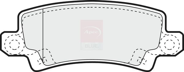 Apec Blue PD3308 Brake Pad Set, disc brake - 1