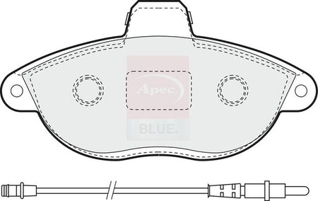 Apec Blue PD3315 Brake Pad Set, disc brake - 1