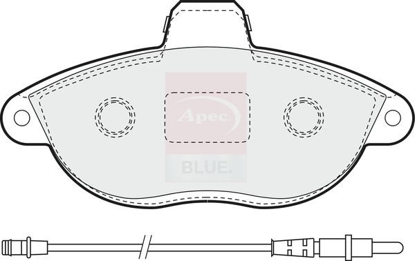 Apec Blue PD3315 Brake Pad Set, disc brake - 1
