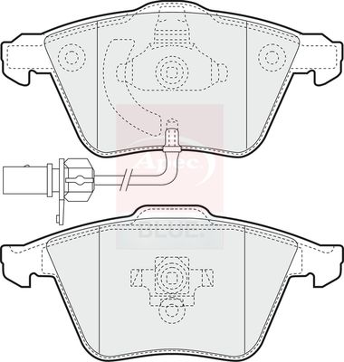 Apec Blue PD3317 Brake Pad Set, disc brake - 1