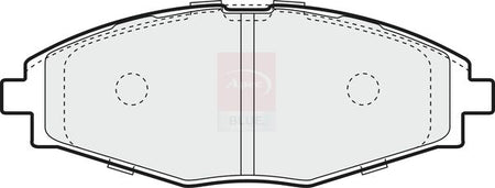 Apec Blue PD3319 Brake Pad Set, disc brake - 1
