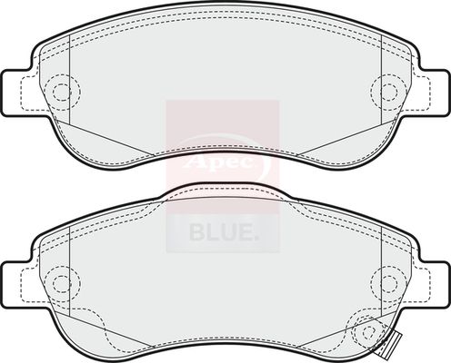 Apec Blue PD3320 Brake Pad Set, disc brake - 1