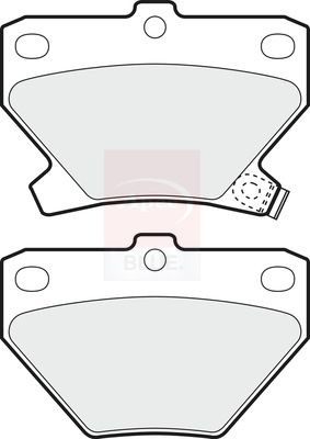 Apec Blue PD3321 Brake Pad Set, disc brake - 1