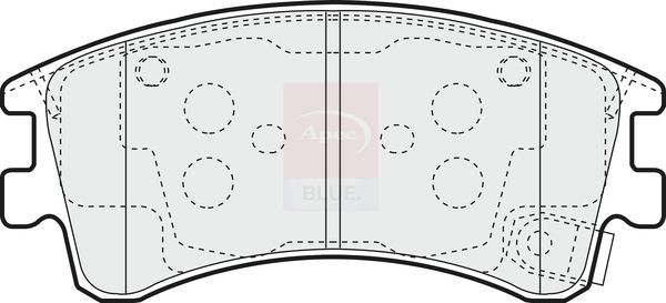 Apec Blue PD3322 Brake Pad Set, disc brake - 1