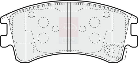 Apec Blue PD3322 Brake Pad Set, disc brake - 1