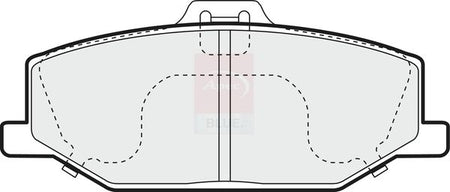 Apec Blue PD3324 Brake Pad Set, disc brake - 1