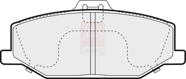 Apec Blue PD3324 Brake Pad Set, disc brake - 1