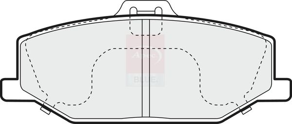 Apec Blue PD3324 Brake Pad Set, disc brake - 2