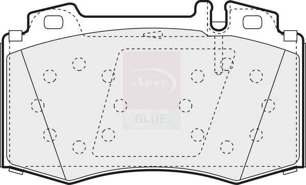 Apec Blue PD3325 Brake Pad Set, disc brake - 1