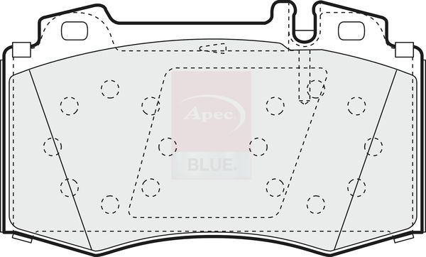 Apec Blue PD3325 Brake Pad Set, disc brake - 2