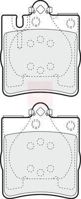 Apec Blue PD3326 Brake Pad Set, disc brake - 3