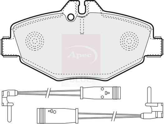 Apec Blue PD3330 Brake Pad Set, disc brake - 1