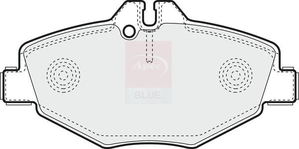 Apec Blue PD3330 Brake Pad Set, disc brake - 2