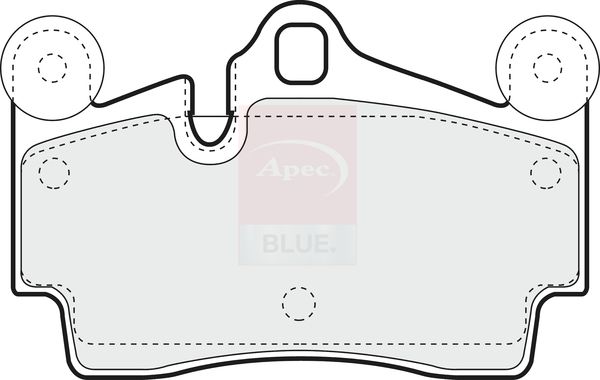 Apec Blue PD3332 Brake Pad Set, disc brake - 2