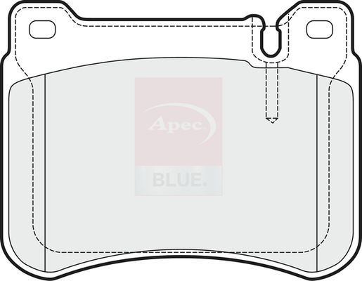 Apec Blue PD3334 Brake Pad Set, disc brake - 2