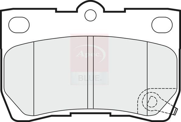 Apec Blue PD3335 Brake Pad Set, disc brake - 2