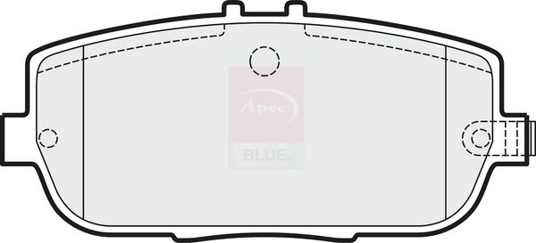 Apec Blue PD3336 Brake Pad Set, disc brake - 1