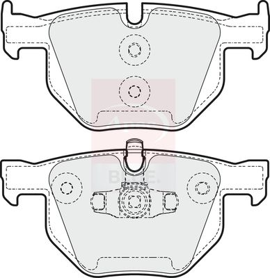 Apec Blue PD3338 Brake Pad Set, disc brake - 1