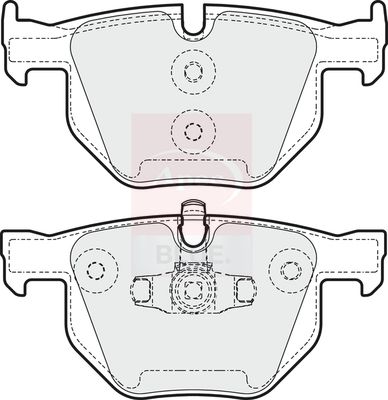 Apec Blue PD3338 Brake Pad Set, disc brake - 2