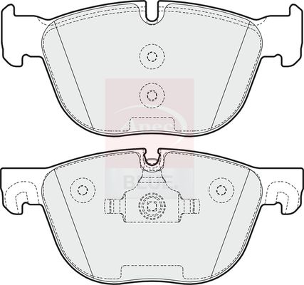 Apec Blue PD3339 Brake Pad Set, disc brake - 1