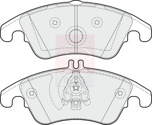 Apec Blue PD3340 Brake Pad Set, disc brake - 1