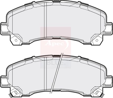 Apec Blue PD3342 Brake Pad Set, disc brake - 1