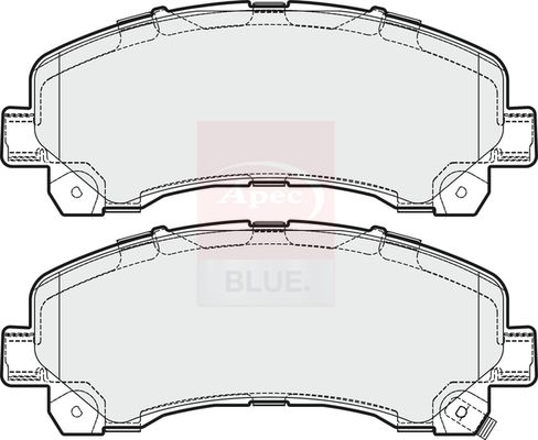 Apec Blue PD3342 Brake Pad Set, disc brake - 2