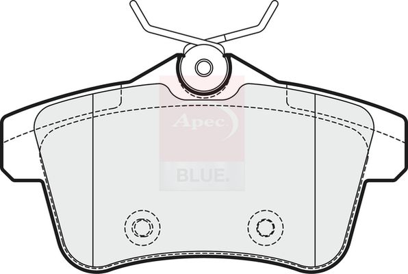 Apec Blue PD3344 Brake Pad Set, disc brake - 1
