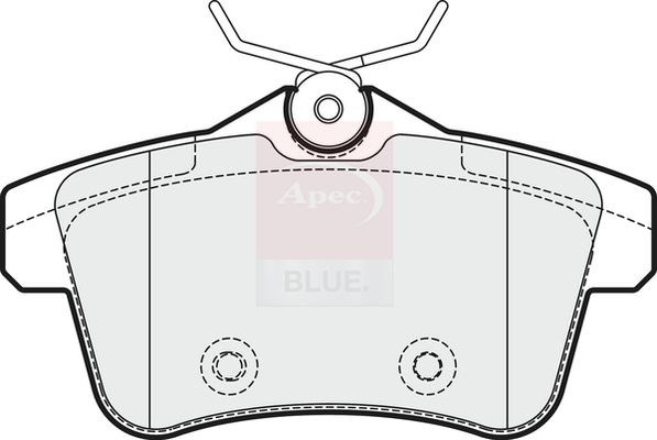 Apec Blue PD3344 Brake Pad Set, disc brake - 2