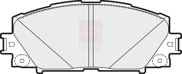 Apec Blue PD3345 Brake Pad Set, disc brake - 1