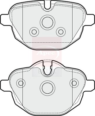 Apec Blue PD3346 Brake Pad Set, disc brake - 1