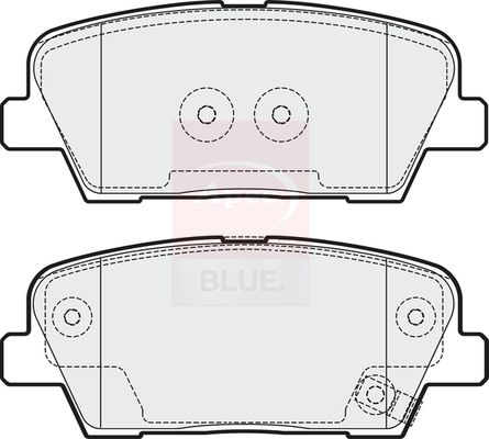 Apec Blue PD3347 Brake Pad Set, disc brake - 1