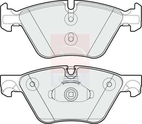Apec Blue PD3349 Brake Pad Set, disc brake - 2