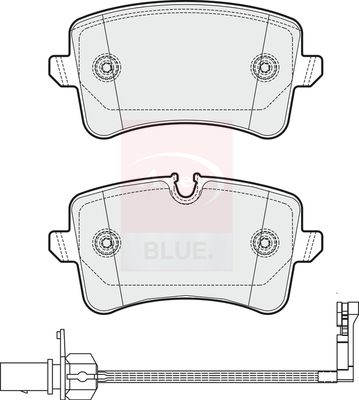 Apec Blue PD3350 Brake Pad Set, disc brake - 1