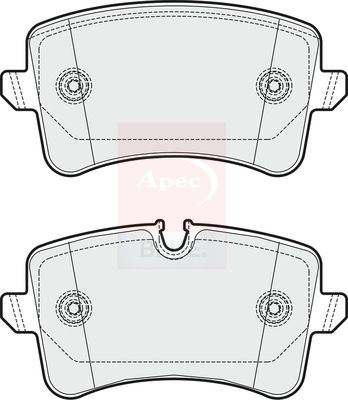 Apec Blue PD3350 Brake Pad Set, disc brake - 2