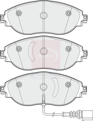 Apec Blue PD3352 Brake Pad Set, disc brake - 2
