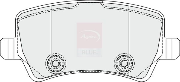 Apec Blue PD3353 Brake Pad Set, disc brake - 2
