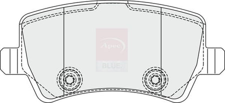 Apec Blue PD3353 Brake Pad Set, disc brake - 2
