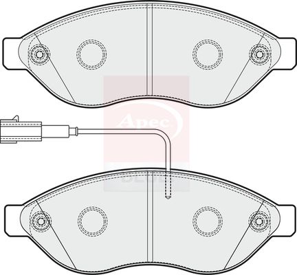 Apec Blue PD3354 Brake Pad Set, disc brake - 1