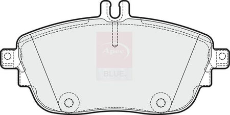 Apec Blue PD3359 Brake Pad Set, disc brake - 1