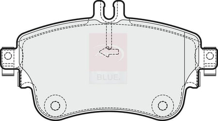 Apec Blue PD3360 Brake Pad Set, disc brake - 1